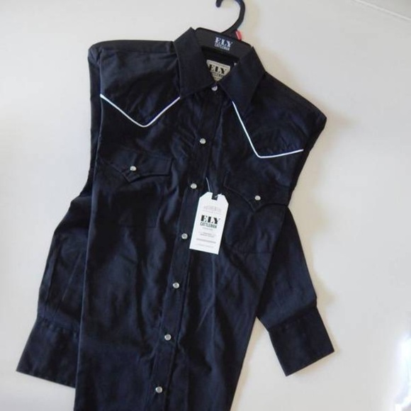 Ely Cattleman Men's Shirt Contrasting Piped Yoke S - Picture 4 of 6